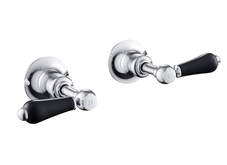 JTP Grosvenor Lever Wall Valves 1/2 - Chrome - GB85089 - TAP 'N' SHOWER