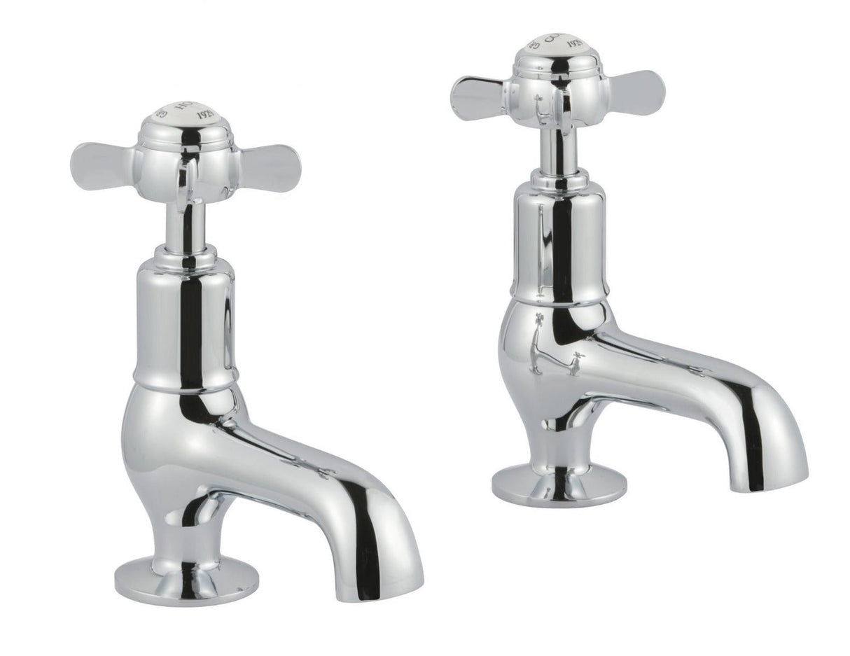 JTP Grosvenor Pinch Cloakroom Basin Taps - Chrome - 98025 - TAP 'N' SHOWER