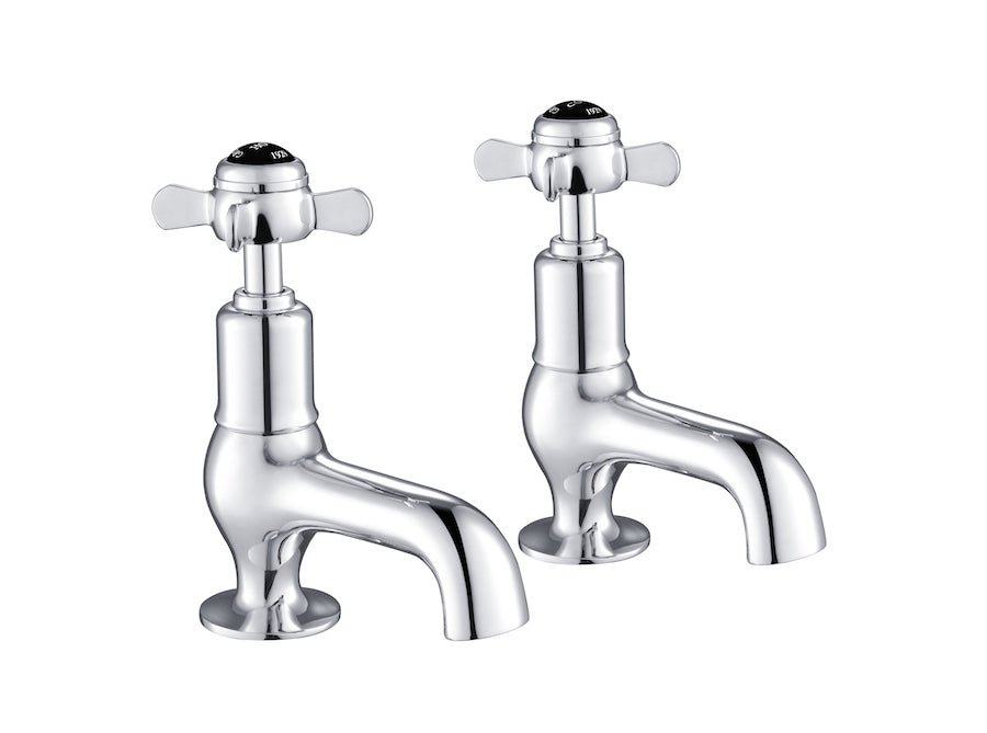 JTP Grosvenor Pinch Cloakroom Basin Taps - Chrome - GB98025 - TAP 'N' SHOWER