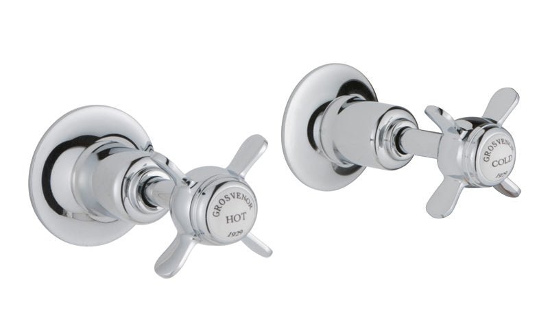 JTP Grosvenor Pinch Wall Valves 1/2 - Chrome - 98089 - TAP 'N' SHOWER