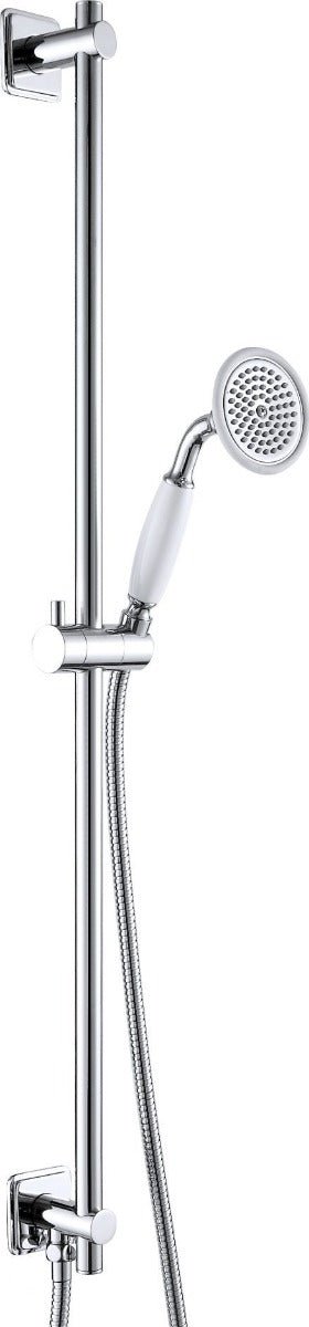 JTP Grosvenor Slide Rail Kit, Single Function Handset Hose - Chrome - GR761281 - TAP 'N' SHOWER