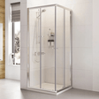 Roman Haven 800mm x 800mm x 1900mm Chrome Corner Entry Shower Enclosure - H3C8CS - TAP 'N' SHOWER