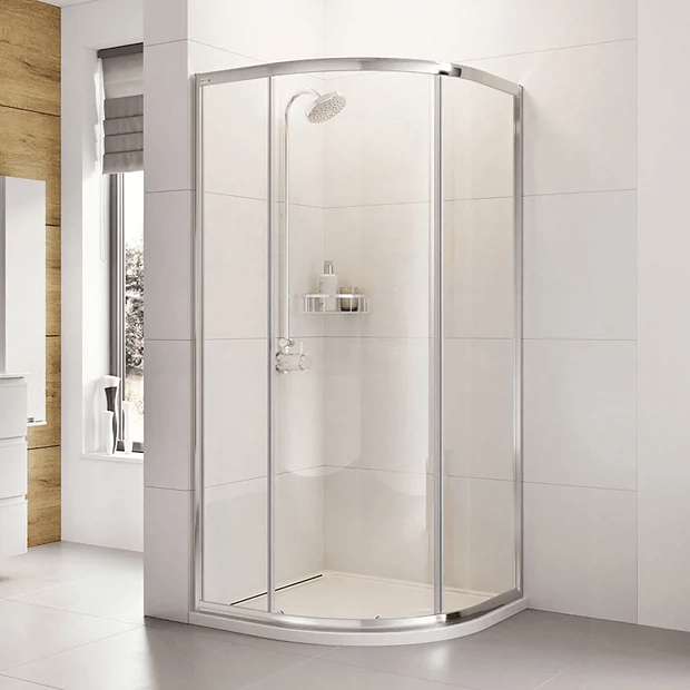 Roman Haven One Door 900mm x 900mm x 1900mm Quadrant Shower Enclosure - H3SQ9CS - TAP 'N' SHOWER