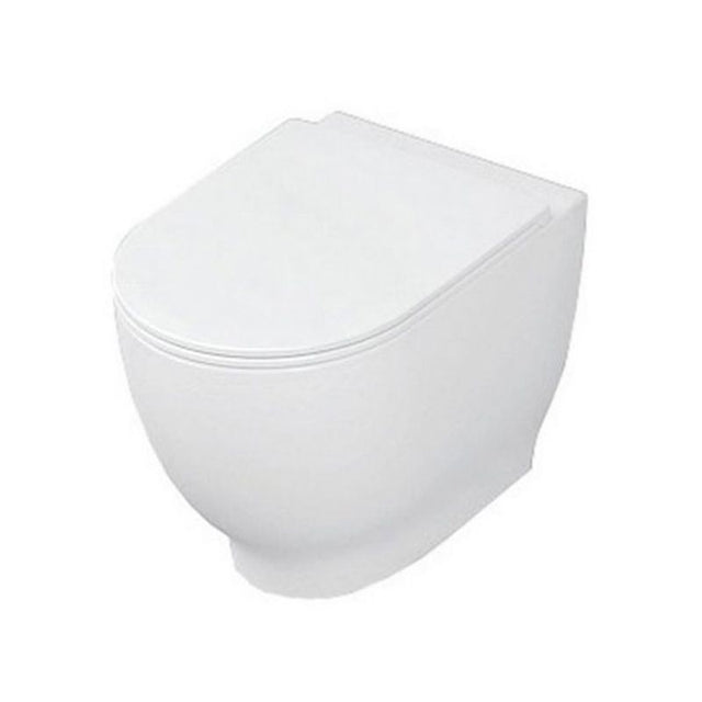 RAK Moon Back to Wall WC Pan - Alpine White - HARBTWPAN - TAP 'N' SHOWER