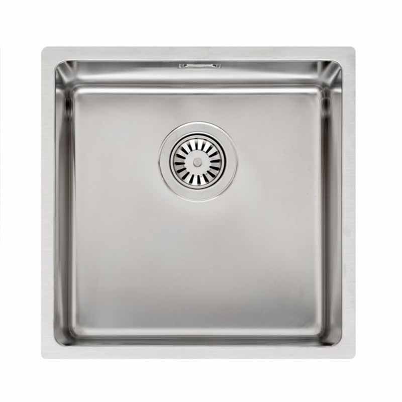 Reginox Houston 1 Bowl Integrated Sink - Stainless Steel - HOUSTON 40X40 - TAP 'N' SHOWER