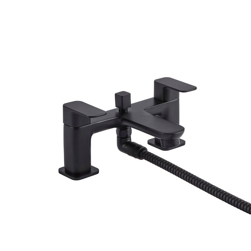 Tavistock Haze Black Bath Shower Mixer and Handset - THZ4203 - TAP 'N' SHOWER