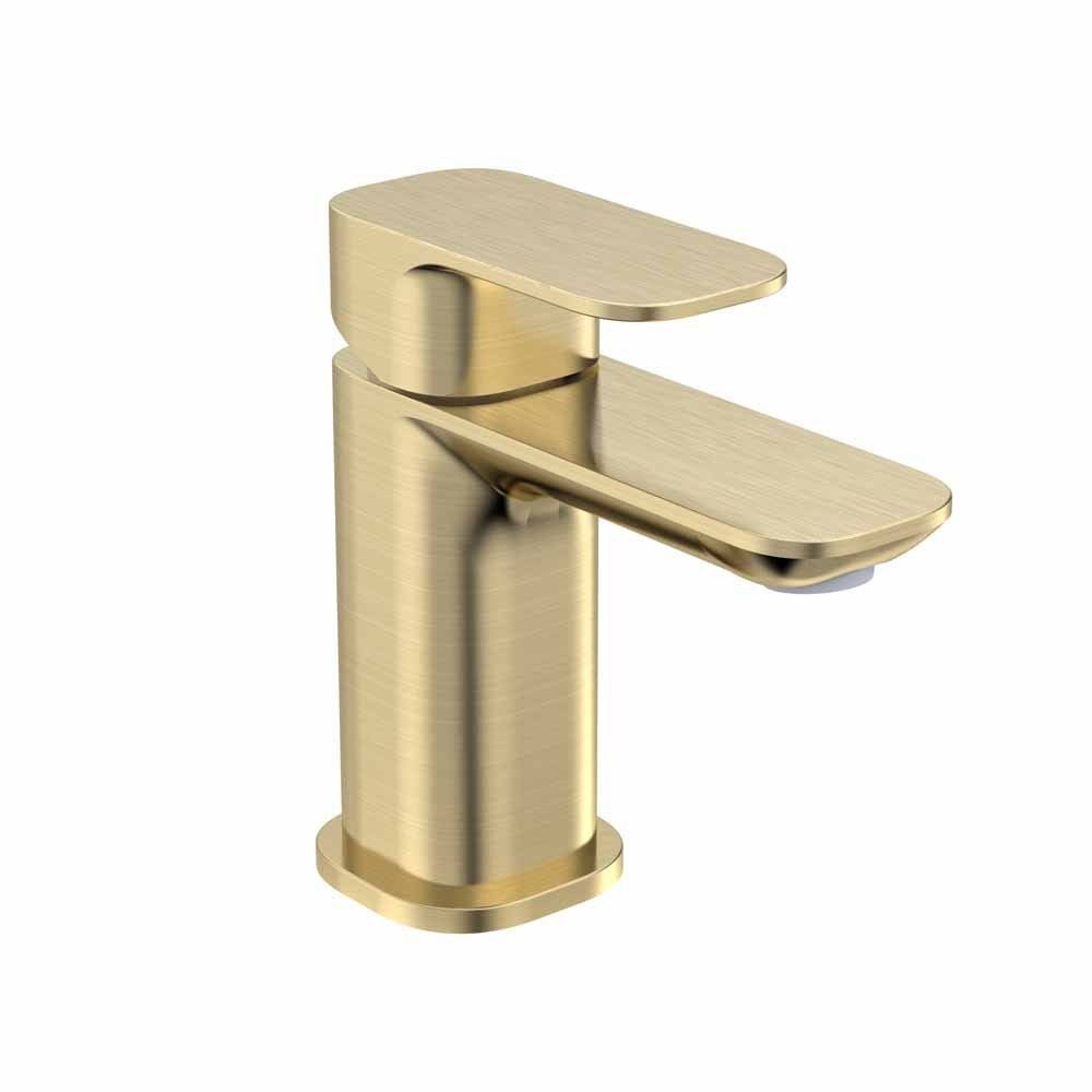 Tavistock Haze Basin Mixer With Click Waste - Brushed Brass - THZ1104 - TAP 'N' SHOWER