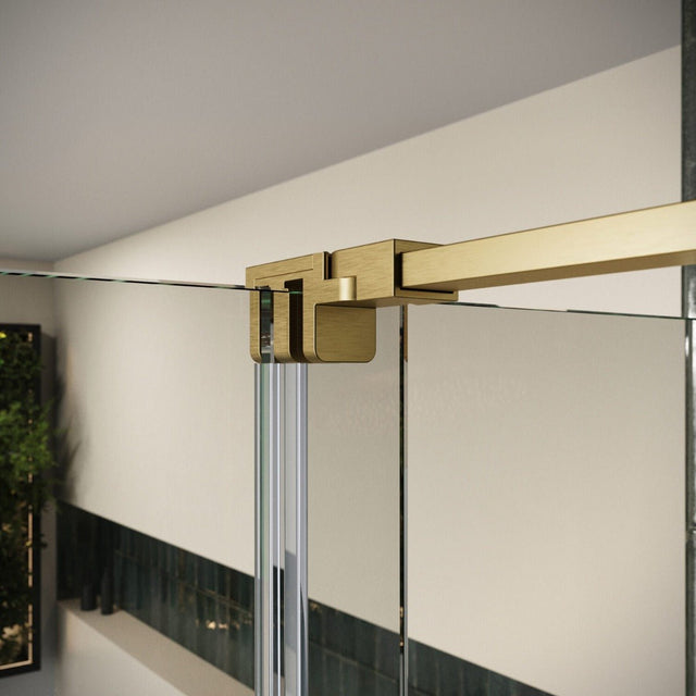 Scudo Momentum Door Profile and Accessories Pack - Brushed Brass - MO - DOORPACK - BRASS - TAP 'N' SHOWER