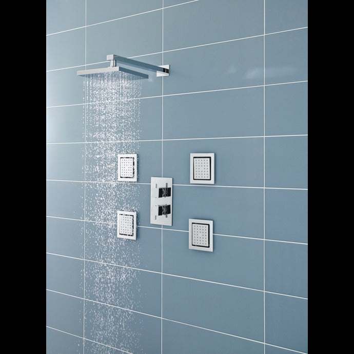 Nuie Fixed Shower Heads Chrome Contemporary Head - HEAD50