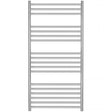 Towelrads Eversley Straight Heated Towel Rail 1200mm High x 600mm Wide - Polished Stainless Steel - 136036 - TAP 'N' SHOWER