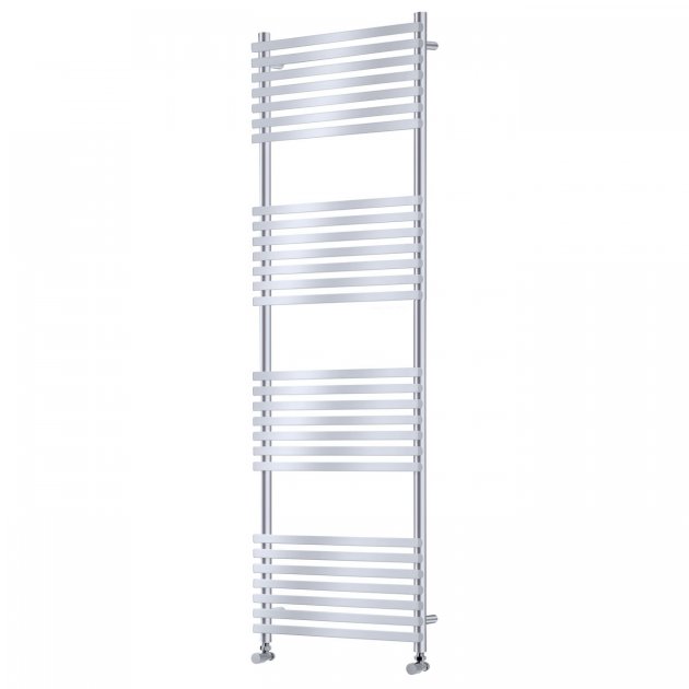 Towelrads Oxfordshire Straight Heated Towel Rail 1500mm High x 500mm Wide - Chrome - 120953 - TAP 'N' SHOWER