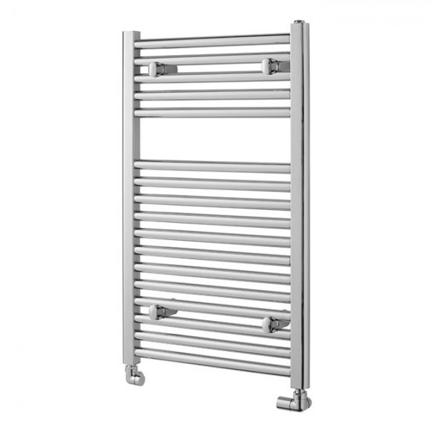 Towelrads Pisa Straight Heated Towel Rail 800mm High x 300mm Wide - Chrome - 140005 - TAP 'N' SHOWER
