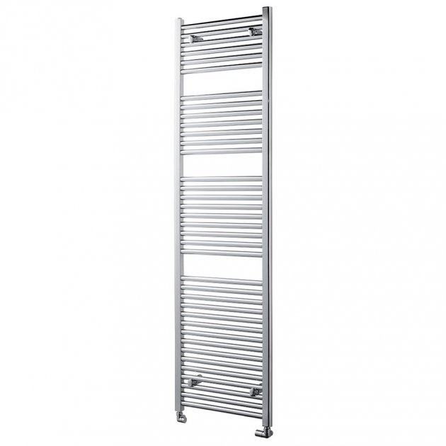 Towelrads Pisa Straight Heated Towel Rail 1800mm High x 300mm Wide - Chrome - 140030 - TAP 'N' SHOWER