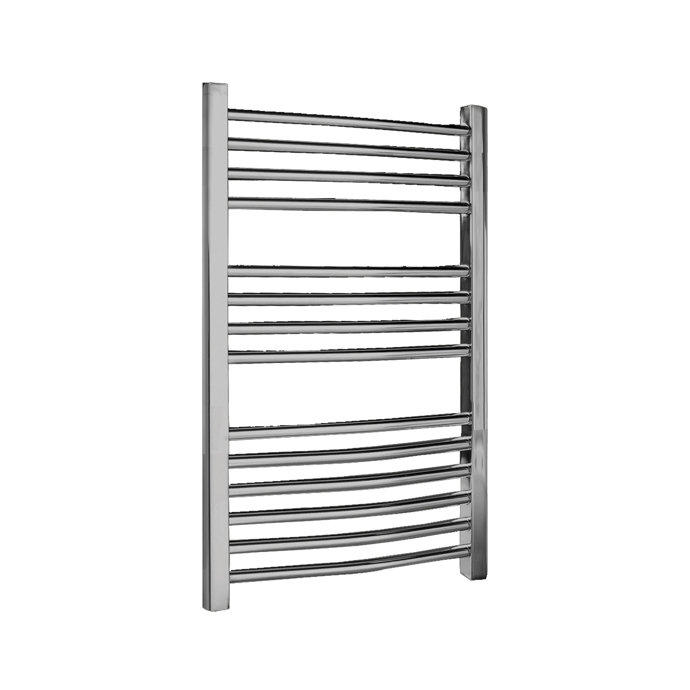 Nuie Curved Ladder Towel Rail 700mm High x 500mm Wide - Chrome - HK385