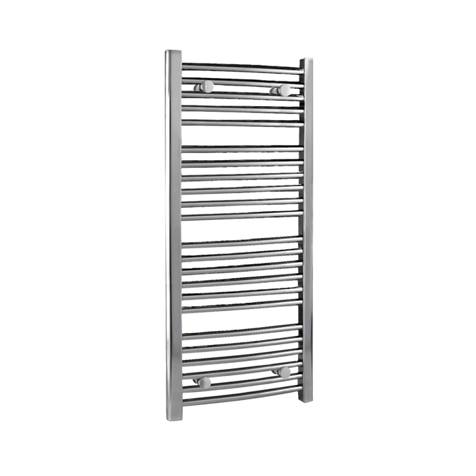 Nuie Curved Ladder Towel Rail 1100mm High x 500mm Wide  - Chrome - HK3