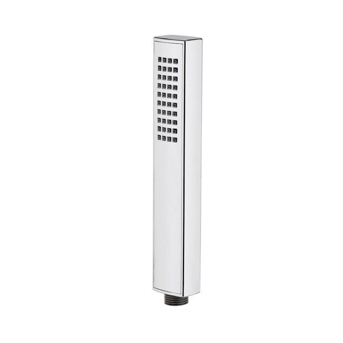 Nuie Easy-Clean Minimalist Rectangular Shower Handset - Chrome - HO306