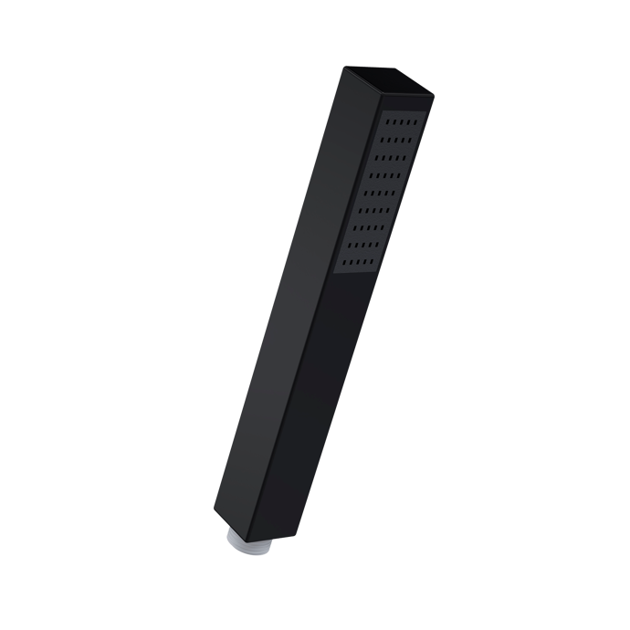 Nuie Square Shower Pencil Handset - Matt Black - HO410