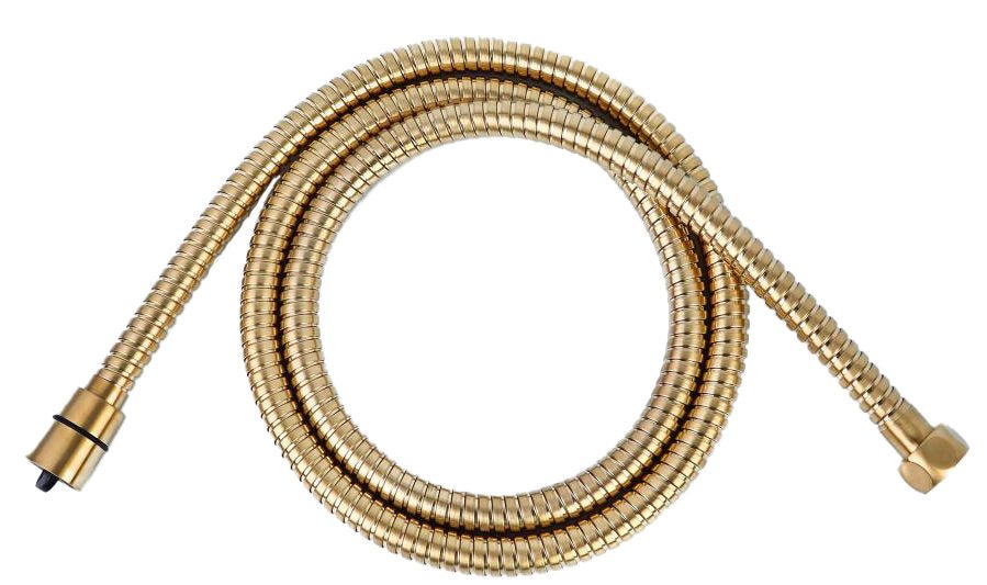 JTP Vos 1.50m Metal Hose - Brushed Brass - 23HOSEBBR - TAP 'N' SHOWER