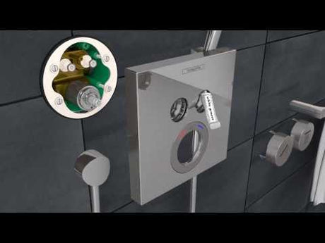 Hansgrohe ShowerSelect Thermostatic Mixer Highflow For Concealed Installation - Matt Black - 15760670 - TAP 'N' SHOWER