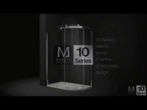 Merlyn 10 Series 900mm Wide Sliding Door Side Panel 10mm Clear Glass - M102221C - TAP 'N' SHOWER