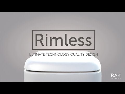 RAK Feeling Rimless Back to Wall Pan - Matt White - RST19500A - TAP 'N' SHOWER