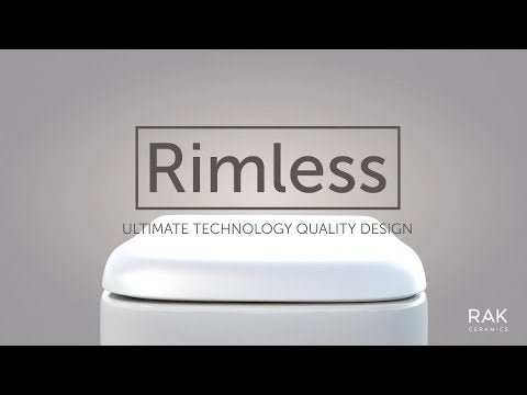 RAK Feeling rimless wall hung pan in matt cappuccino finish for modern bathroom design