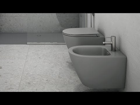 RAK Feeling Back to Wall Bidet Toilet - Matt Grey - RST14503A - TAP 'N' SHOWER