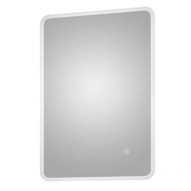 Hudson Reed Ambient Wall Mounted Bathroom Mirror with 27W Bulb 700mm High x 500mm Wide - Chrome - LQ603