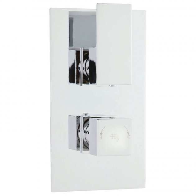 Hudson Reed Dual Handle Art Concealed Thermostatic Shower Valve with D