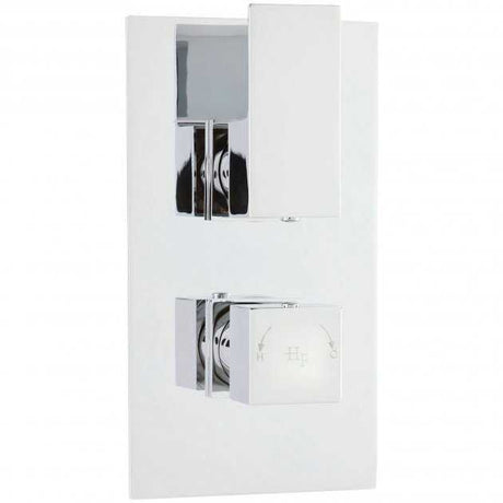 Hudson Reed Dual Handle Thermostatic Art Concealed Shower Valve - Chro