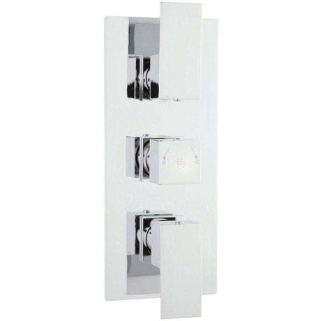 Hudson Reed Triple Handle Thermostatic Art Concealed Shower Valve - Ch
