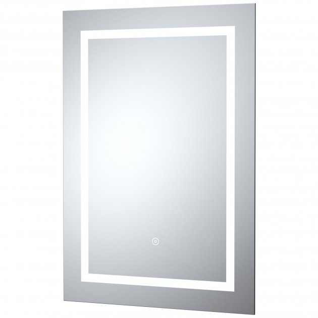 Hudson Reed Rectangular Bathroom Mirror with Touch Sensor 700mm High x 500mm Wide - LQ505
