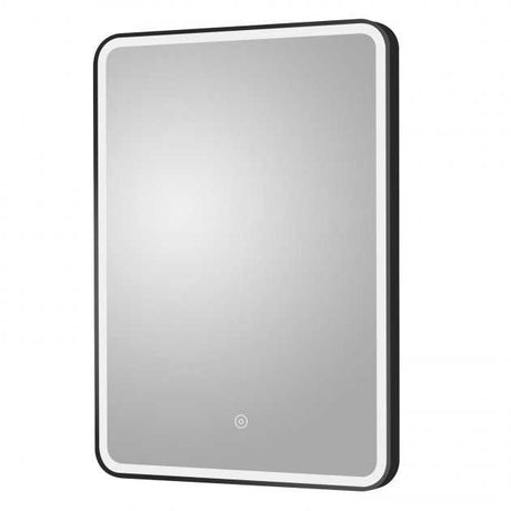 Hudson Reed Touch Sensor Bathroom Mirror Black Framed 700mm H x 500mm W - Chrome - LQ701