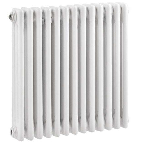 Hudson Reed Traditional Colosseum 3-Column Horizontal Radiator 600mm High x 605mm Wide - White - HX304
