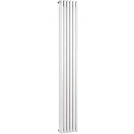 Hudson Reed Colosseum Traditional 3-Column Vertical Radiator 1500mm High x 287mm Wide - White - HX308
