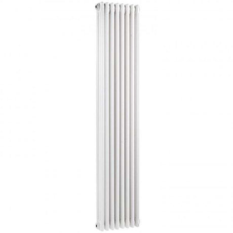 Hudson Reed Colosseum Traditional 3-Column Vertical Radiator 1800mm High x 376mm Wide - White - HX312
