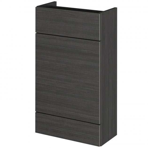 Hudson Reed Fusion modern compact WC unit in Hacienda black with 500mm width and sleek design