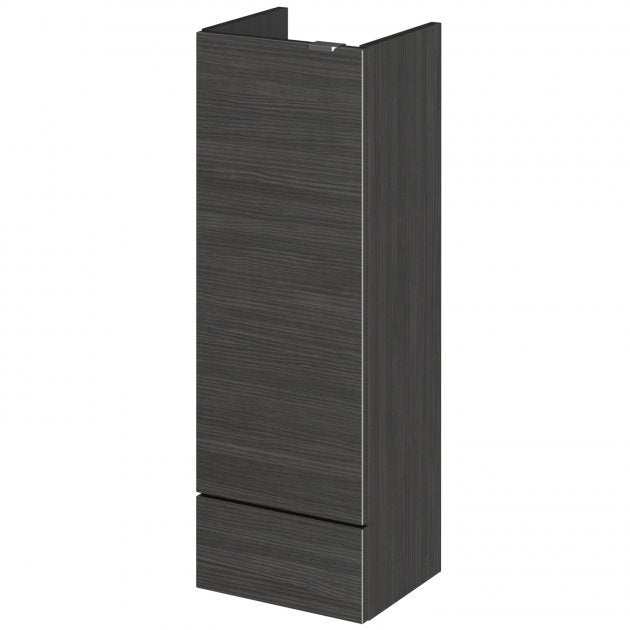 Hudson Reed Fusion modern compact 300mm wide bathroom base unit in Hacienda Black