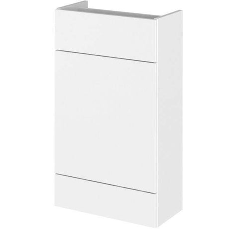 Hudson Reed Fusion modern compact 500mm wide gloss white bathroom WC unit with moisture-resistant MDF construction