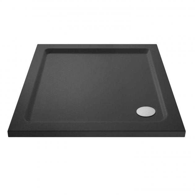 Hudson Reed Modern Flat Top Square Shower Tray 800mm x 800mm - Slate Grey - TR71006 - TAP 'N' SHOWER