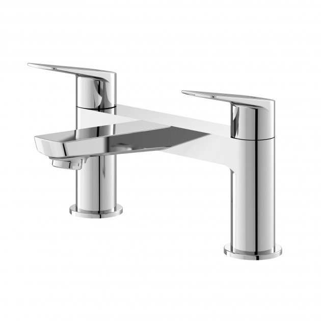 Hudson Reed Modern Drift Bath Filler Tap Pillar Mounted - Chrome - DRI303