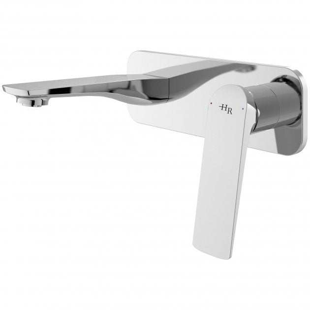 Hudson Reed Modern Drift Single Lever Basin Mixer Tap Wall Mounted - Chrome - DRI328