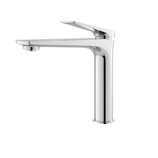 Hudson Reed Drift Modern Tall Mono Basin Mixer Tap with Waste - Chrome - DRI370 - TAP 'N' SHOWER