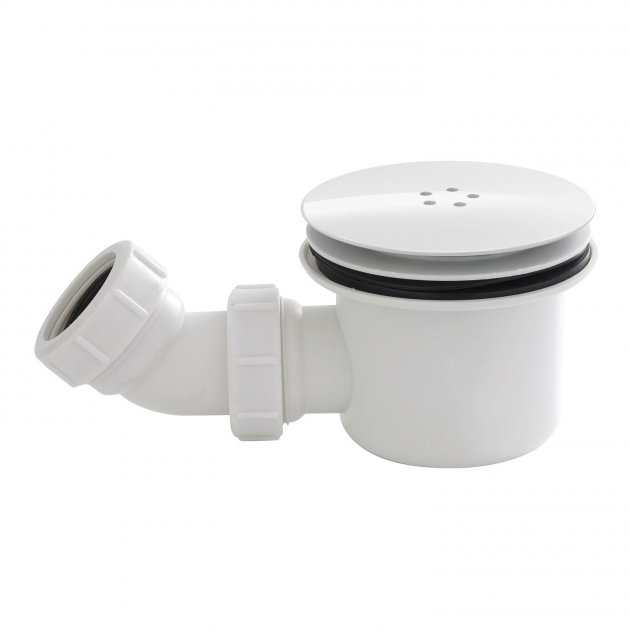 Hudson Reed Fast Flow Shower Tray Waste with Cover 90mm - White - STW004 - TAP 'N' SHOWER