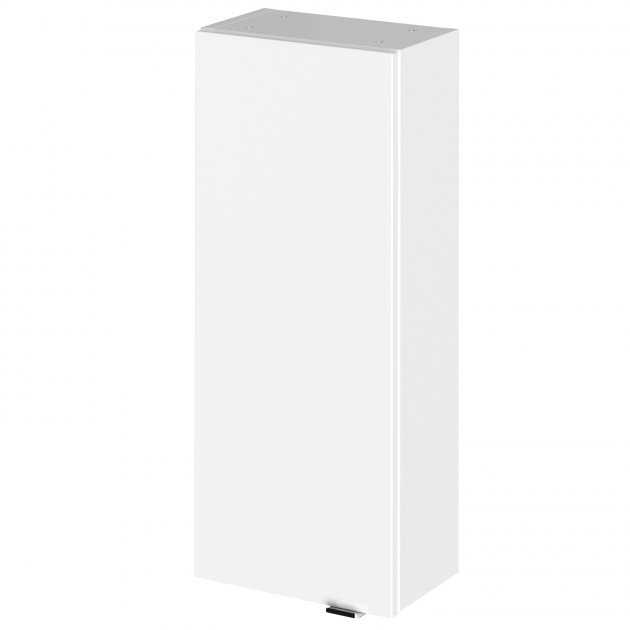 Hudson Reed Fusion Wall Unit 300mm wide gloss white modern bathroom storage cabinet with soft close doors