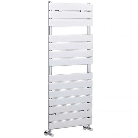 Hudson Reed Flat Panel Straight Designer Heated Towel Rail 1213mm High x 500mm Wide - Chrome - HL335