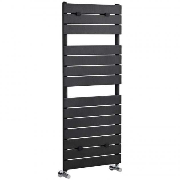 Hudson Reed Flat Panel Straight Designer Heated Towel Rail 1213mm High x 500mm Wide - Anthracite - HLA35