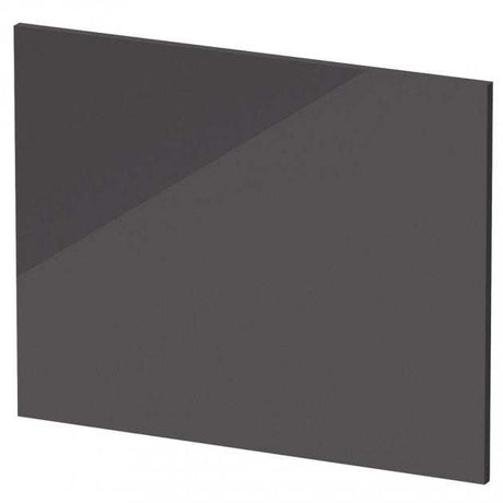 Hudson Reed MFC Contemporary Square Shower End Bath Panel 540mm High x 700mm Wide - Gloss Grey - OFF979
