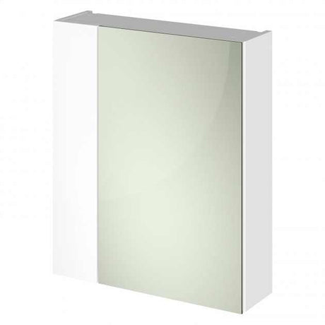 Hudson Reed Fusion 2-Doors Mirror Unit (75/25) 600mm Wide - Gloss White - OFF118