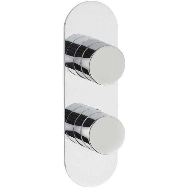 Hudson Reed Indus Concealed Dual Handle Shower Valve with Diverter - C